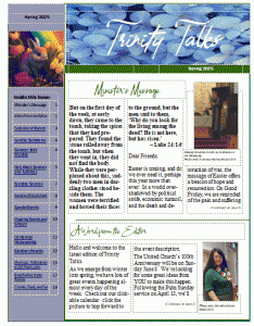 Trinity Talks, Spring 2025, page 1 preview pic